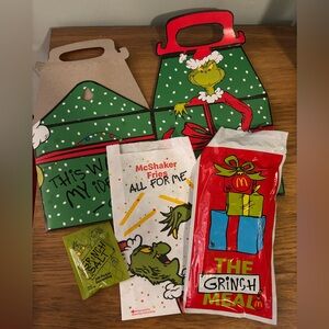 McDonald’s Grinch Meal Set Bundle with Unopened Mystery Socks